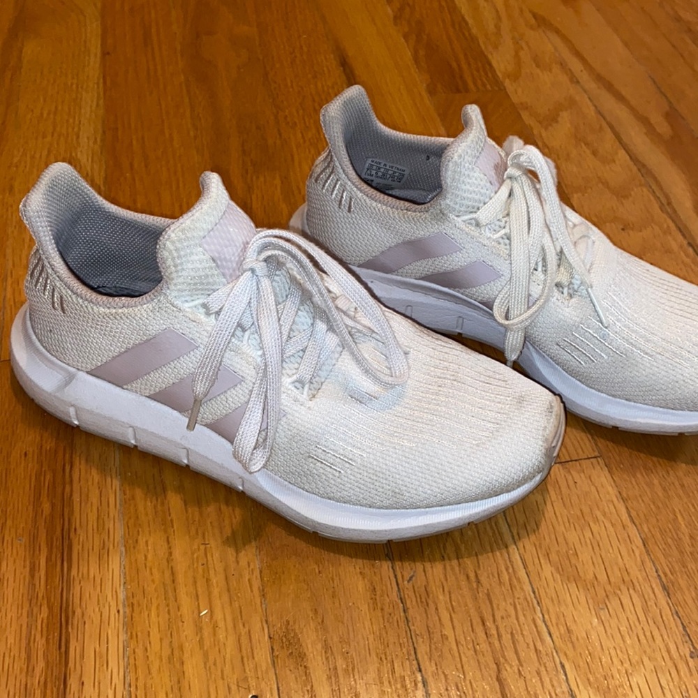 Adidas Sneakers - white and lavender. Great for working out or casual west